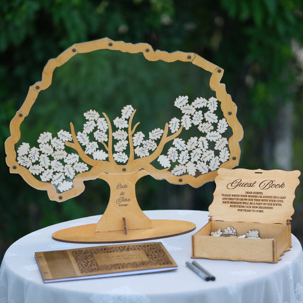 Personalized Wooden Guestbook Alternative